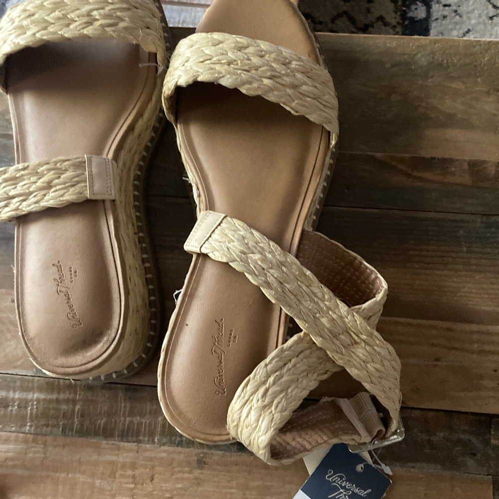 Universal Tan Braided Sandals